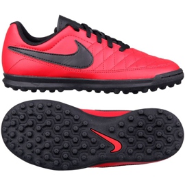 Zapatillas de fútbol Nike Majestry Tf Jr AQ7896-600 rojo rojo