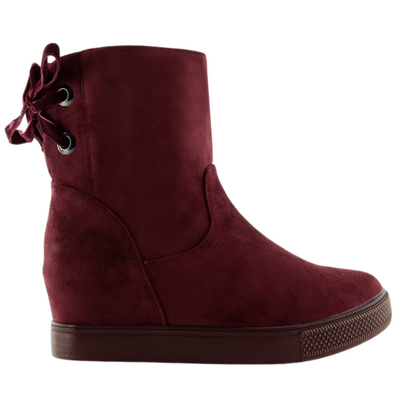 Botas con cuña oculta HQ886 Rojo Claret