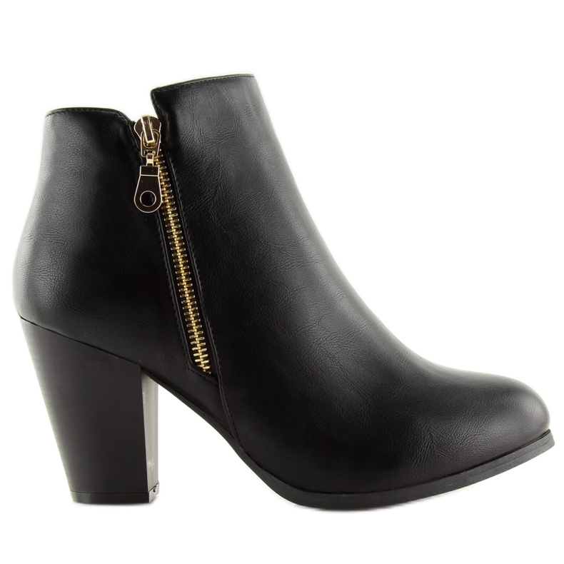 Botas negras de tacón 622-1 Black negro