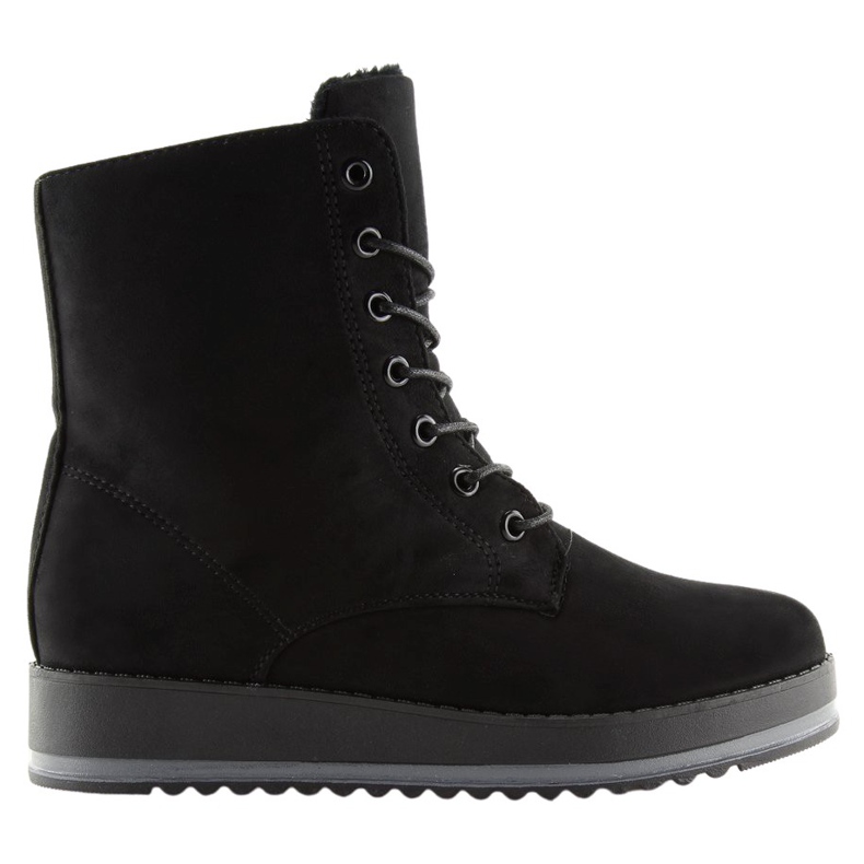 Botas negras con cordones 6207 Black negro