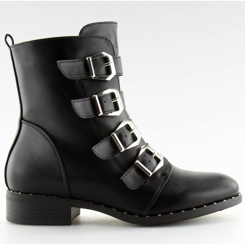 Botas con hebillas negras 6312 negras. negro