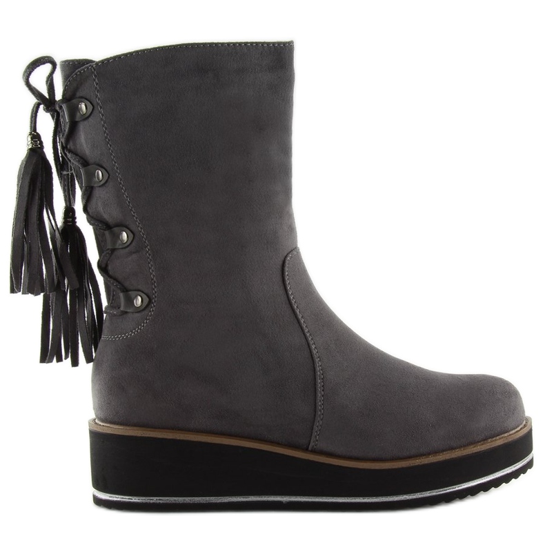 Gris Botas grises para mujer TH17-7 Gris Gris Botas grises para mujer TH17-7 Gris