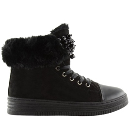 Zapatillas negras con aislamiento grueso KK-97 Black negro