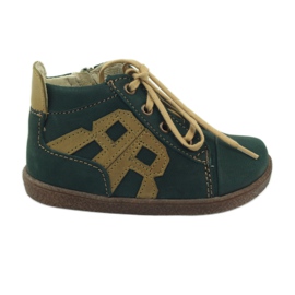 Ren But Zapatos para niños de cuero 1501 verde