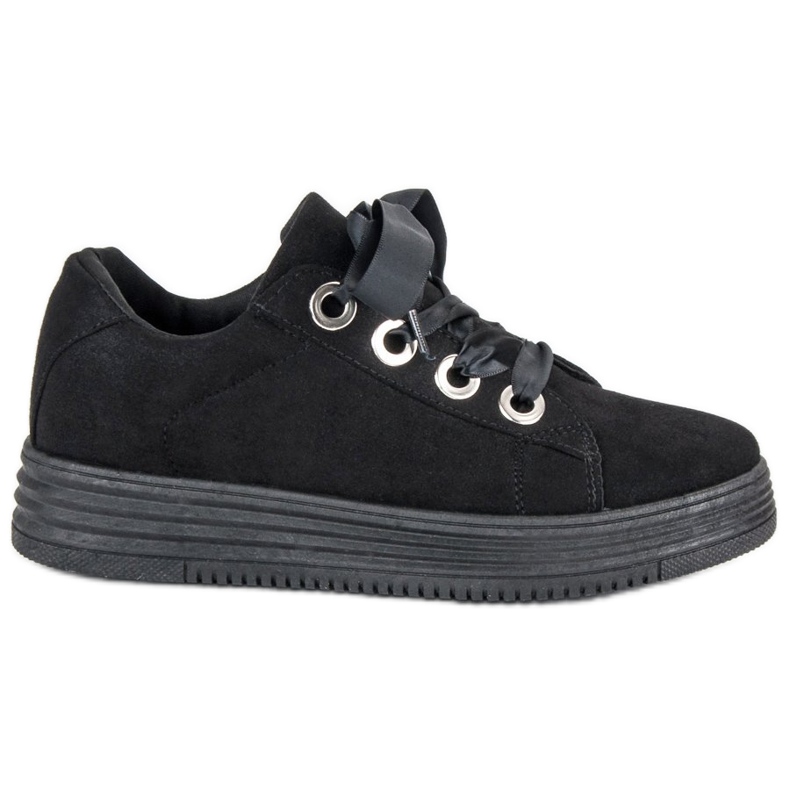 Zapatillas de ante negras negro