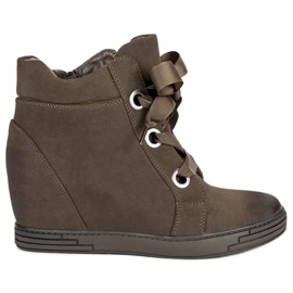 Zapatillas VINCEZA verde oscuro