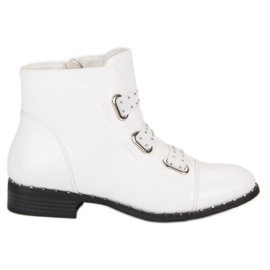 Bestelle Botines blancos con cremallera