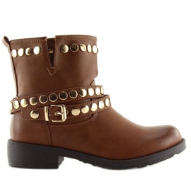 Botas militares marrones A89811 Camel marrón