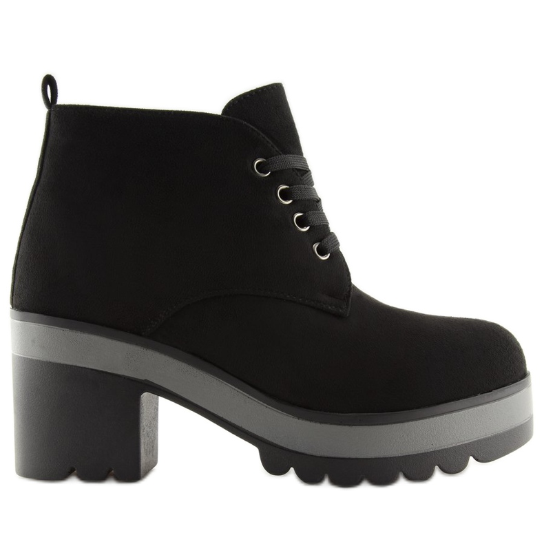 Botas negras con cordones E3110 Black negro Botas negras con cordones E3110 Black negro