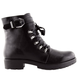 Botas negras y una cinta negra FC-H125 Negra negro
