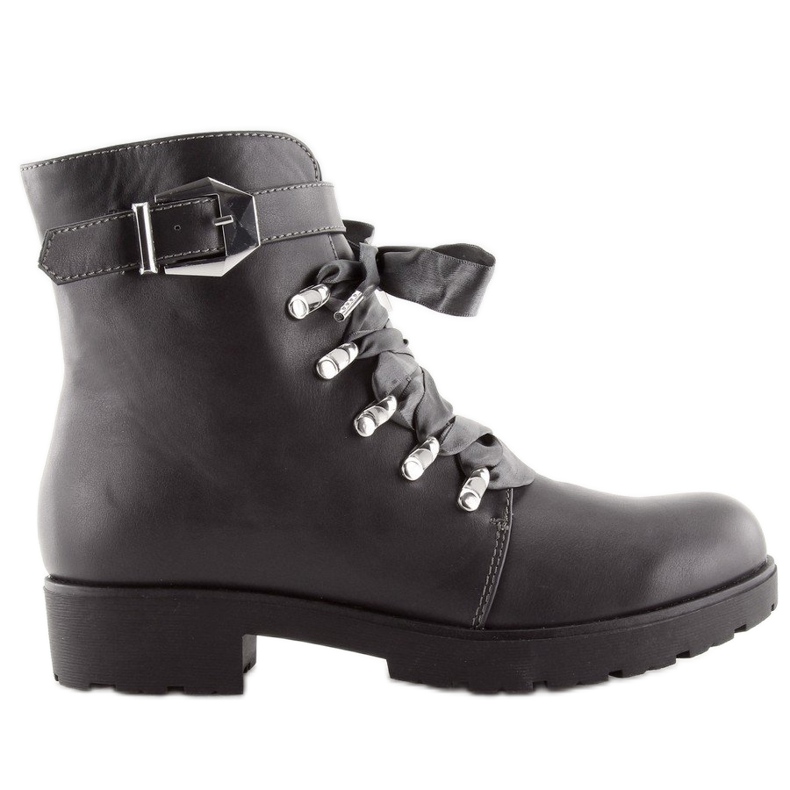 Botas grises con cinta gris FC-H125 Gris Botas grises con cinta gris FC-H125 Gris
