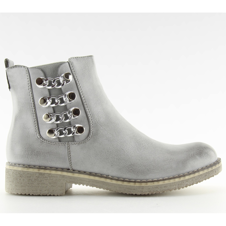 Botas Jodhpur botas para mujer F2333 gris.