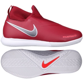 Zapatos de interior Nike Phantom Vsn Academy Df Ic Jr AO3290-606 rojo rojo