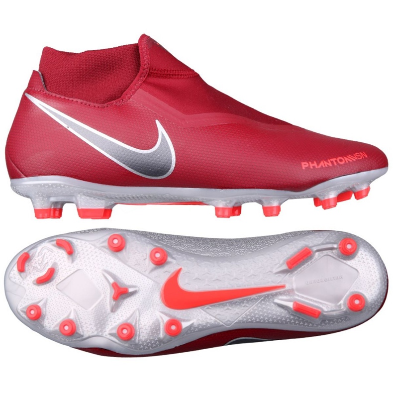 Zapatos de fútbol Nike Phantom Vsn Academy Df Fg M AO3258-606 rojo rojo