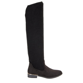 Super Me Botas de mujer ajustadas negro