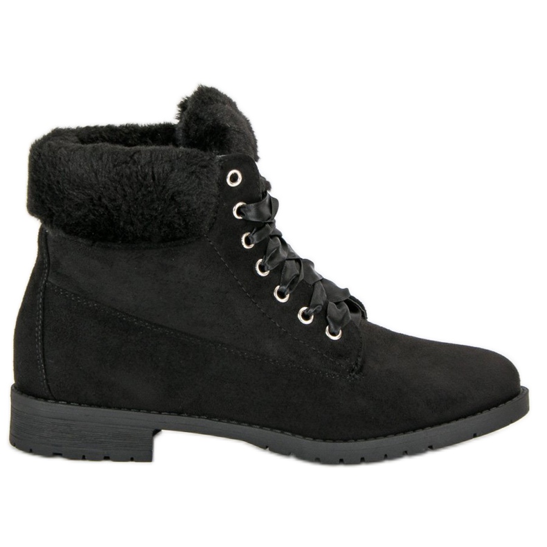 Seastar Botas de ante con nudo negro