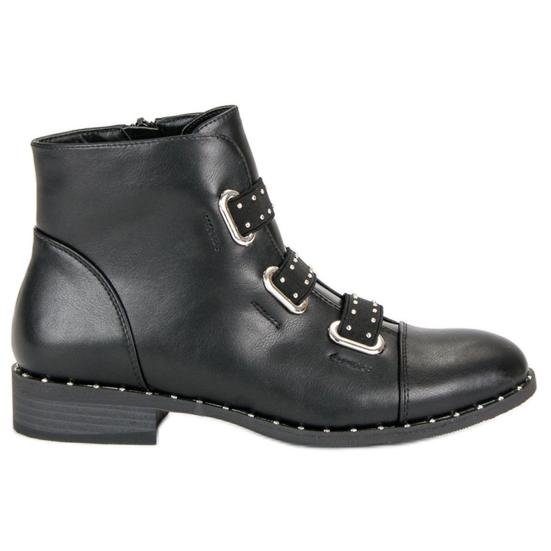 Bestelle Botines negros con cremallera