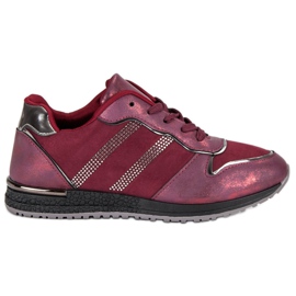 Zapatillas VICES burdeos rojo Zapatillas VICES burdeos rojo