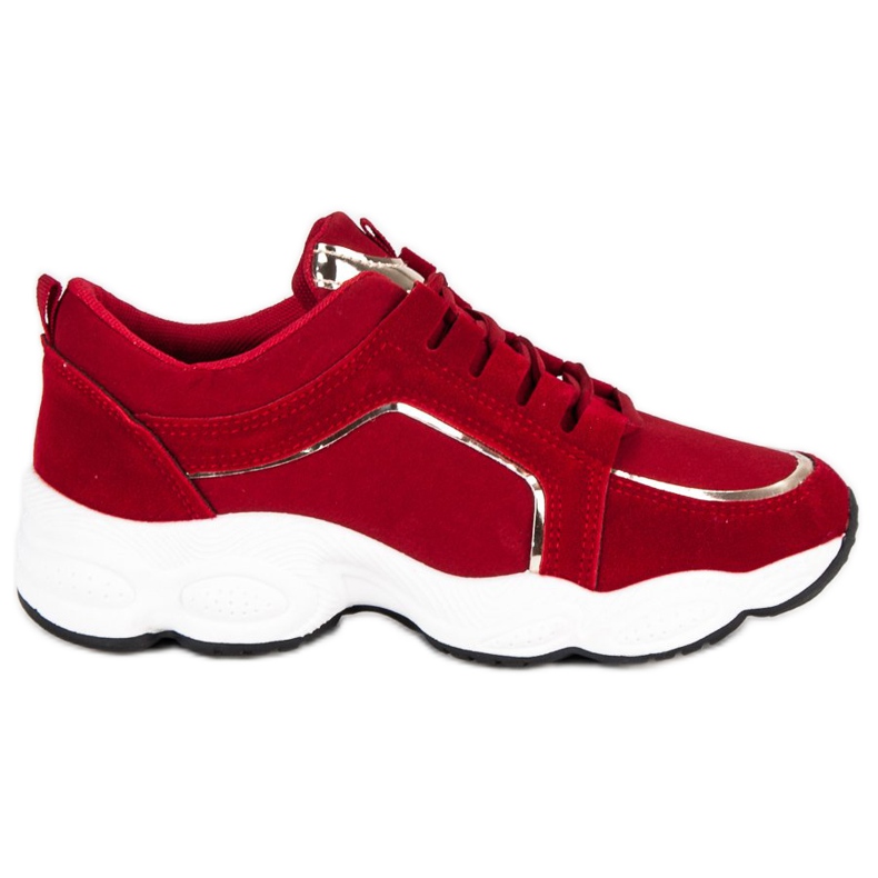 Vices Vicios de calzado deportivo de gamuza rojo