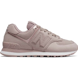 New Balance Wl574nbm Au Lait Con Champagne Metálico púrpura