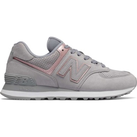 New Balance Wl574nbn Arctic Sky con Champagne Metallic gris