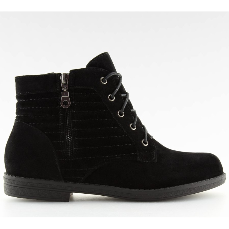 Botas con cordones negras 881-5 negras negro