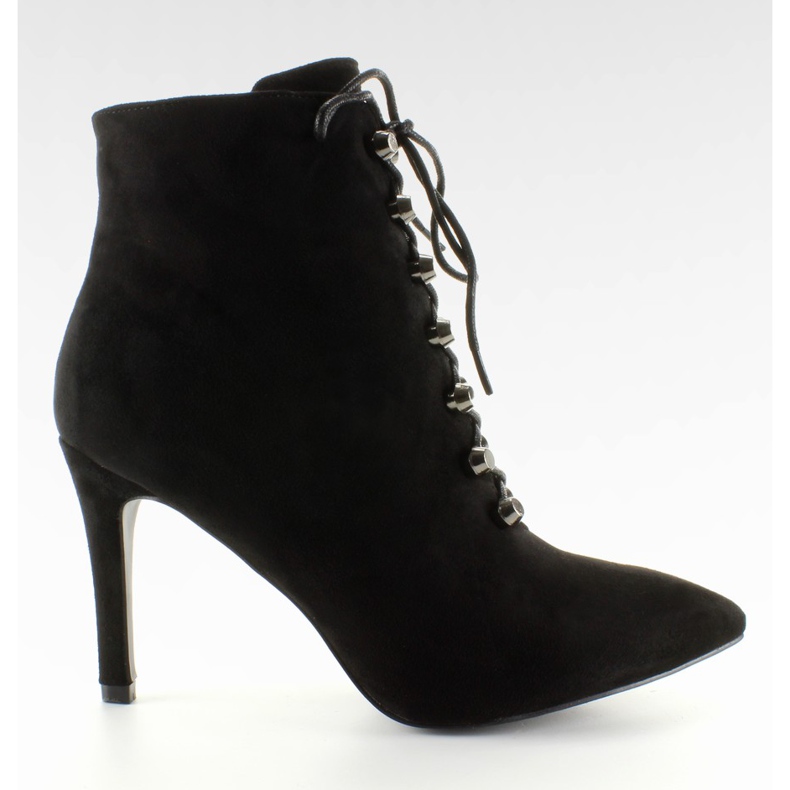 Botines de ante en negro 8155 Negro