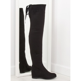 Botas de cuña negras 168-139 negras negro