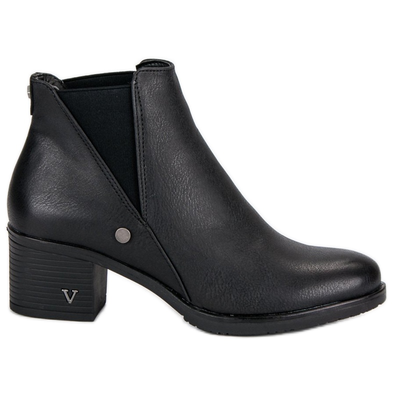 Botines Botines Chelsea en Tacón VINCEZA negro