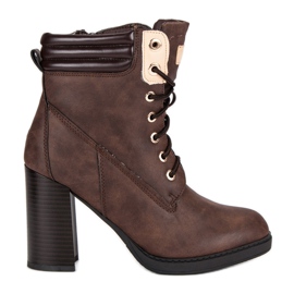 Bello Star Botas marrones de trabajador marrón