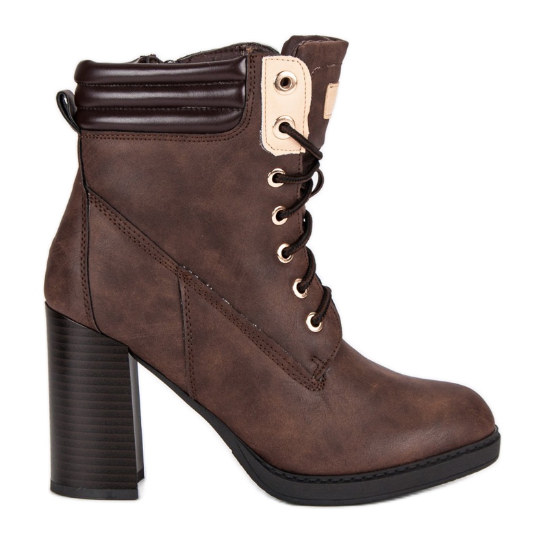 Bello Star Botas marrones de trabajador marrón