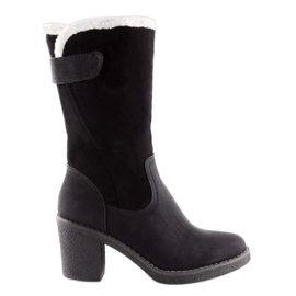 Botas negras para mujer estable T132 Black negro Botas negras para mujer estable T132 Black negro