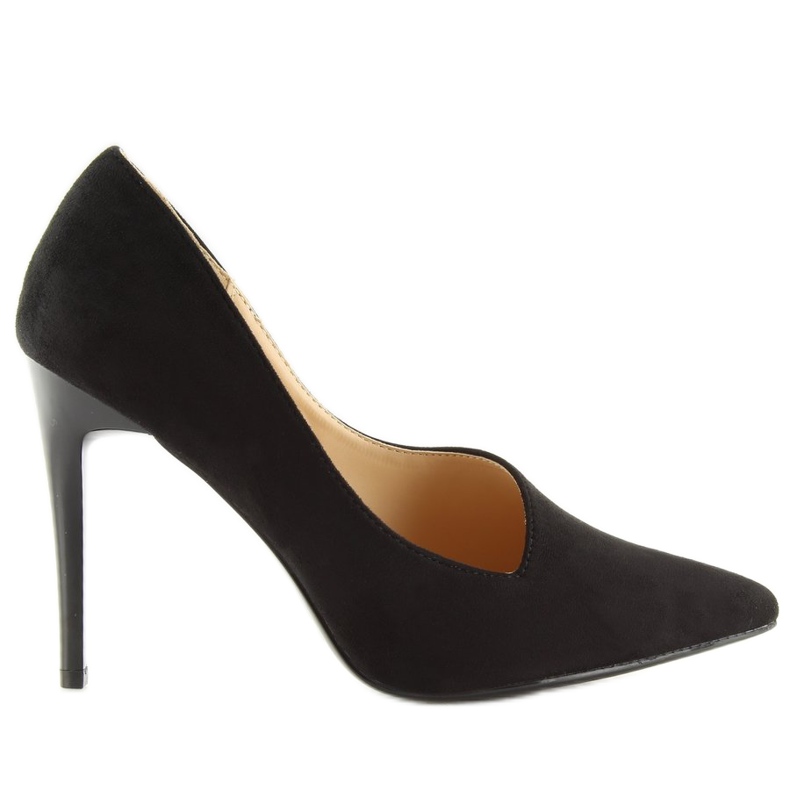 Negro C-11 Tacones asimétricos negros