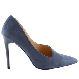 C-11 Tacones asimétricos azules