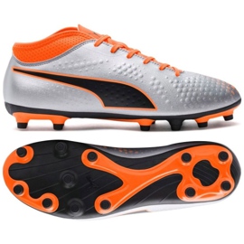 Botas de fútbol Puma One 4 Syn Fg M 104749 01 multicolor plata
