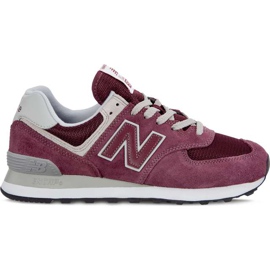 New Balance Wl574er Burdeos Con Blanco multicolor rojo