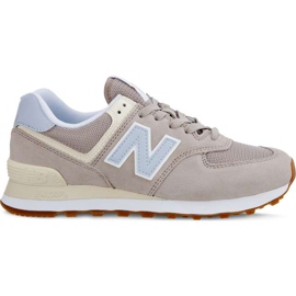 New Balance Wl574flc Summer Dusk Flat White con Ice Blue marrón multicolor