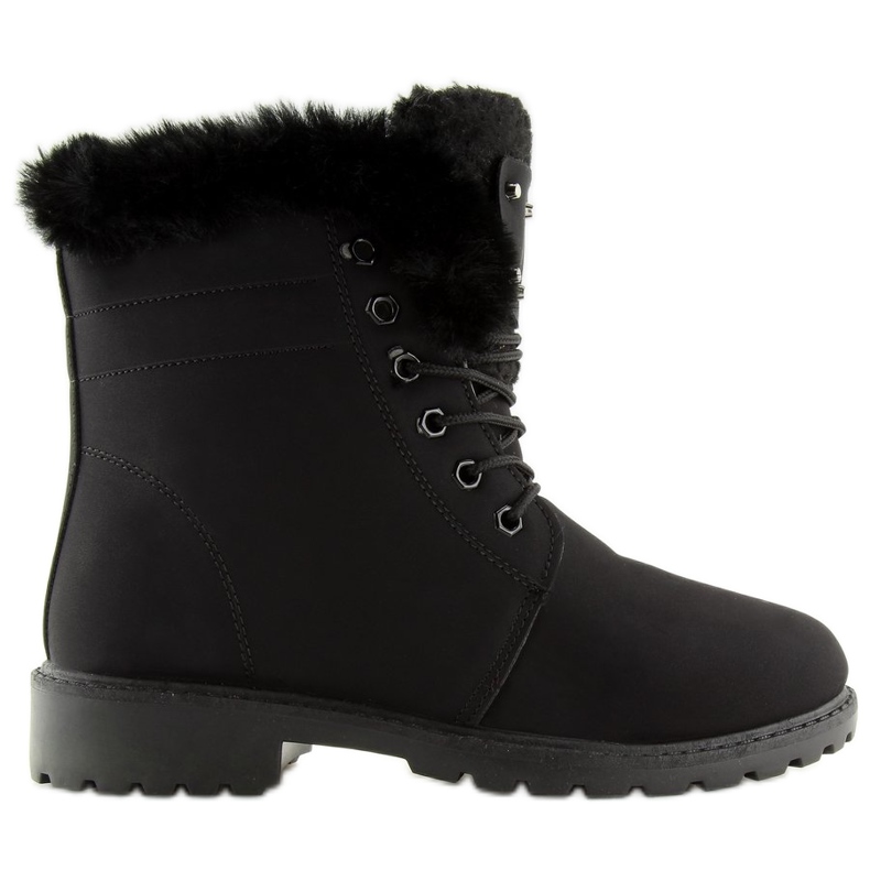 Botas de madera con aislamiento negro BL137P Black