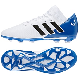 Botas de fútbol adidas Nemeziz Messi 18.3 FxG Jr DB2364 multicolor blanco