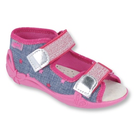 Calzado infantil befado 242P084 rosa azul marino