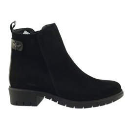 Botas de ante con mosca 7310 de Arka negro