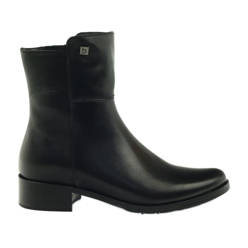 Botas altas negras Arka 7330 con cremallera negro