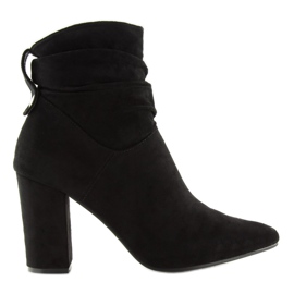 Botas negras con tacones anchos NC781 Negra negro