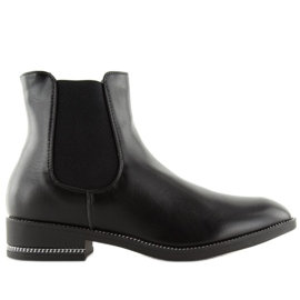 Botines Chelsea negros para mujer NC700 Negro