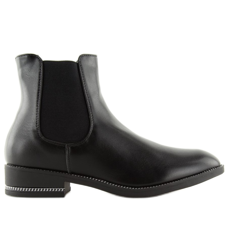 Botines Chelsea negros para mujer NC700 Negro