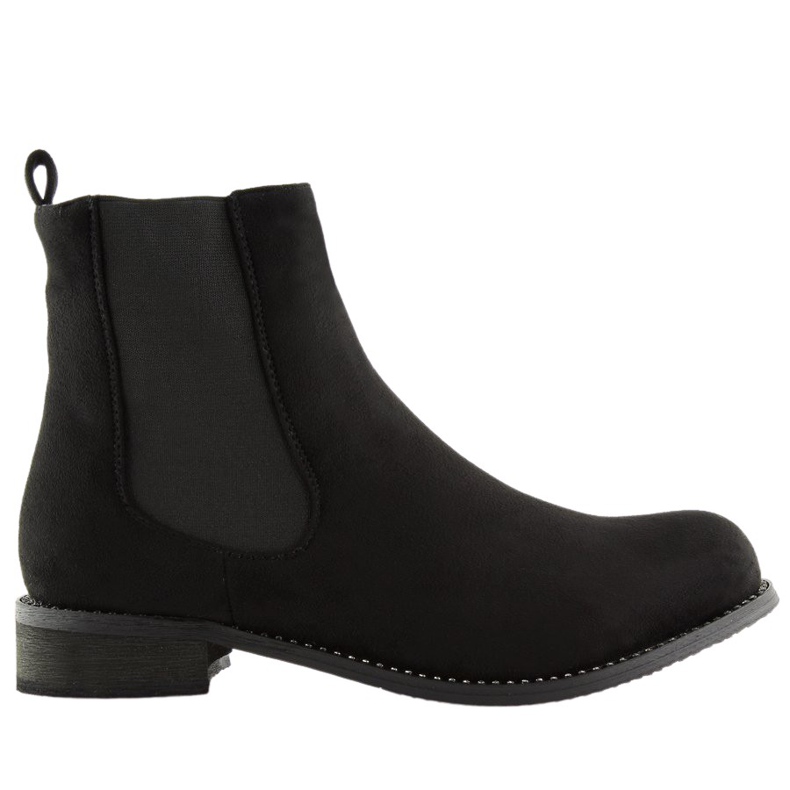 Botines Chelsea negros para mujer NS025P Negro