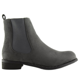 Botines Chelsea grises para mujer NS025P Gris