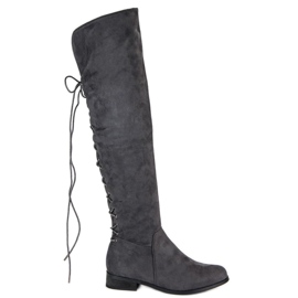 Botas mosquetero grises