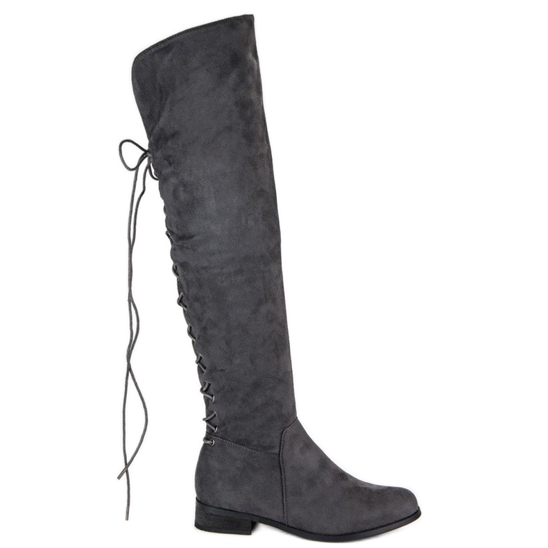 Botas mosquetero grises