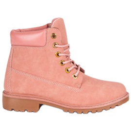 Botas de montaña rosas para mujer